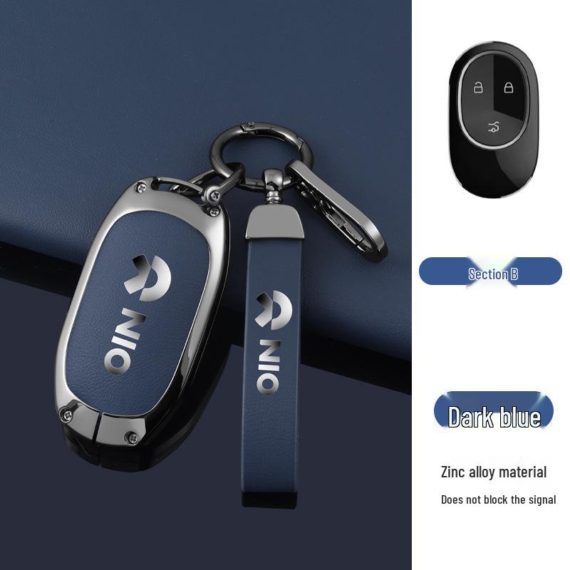 Nio Car Key Case: Anti-Lost Shell for ES7/ET5/ET7/ES6/EC6/ES8 Models - High-End Buckle for Men and Women