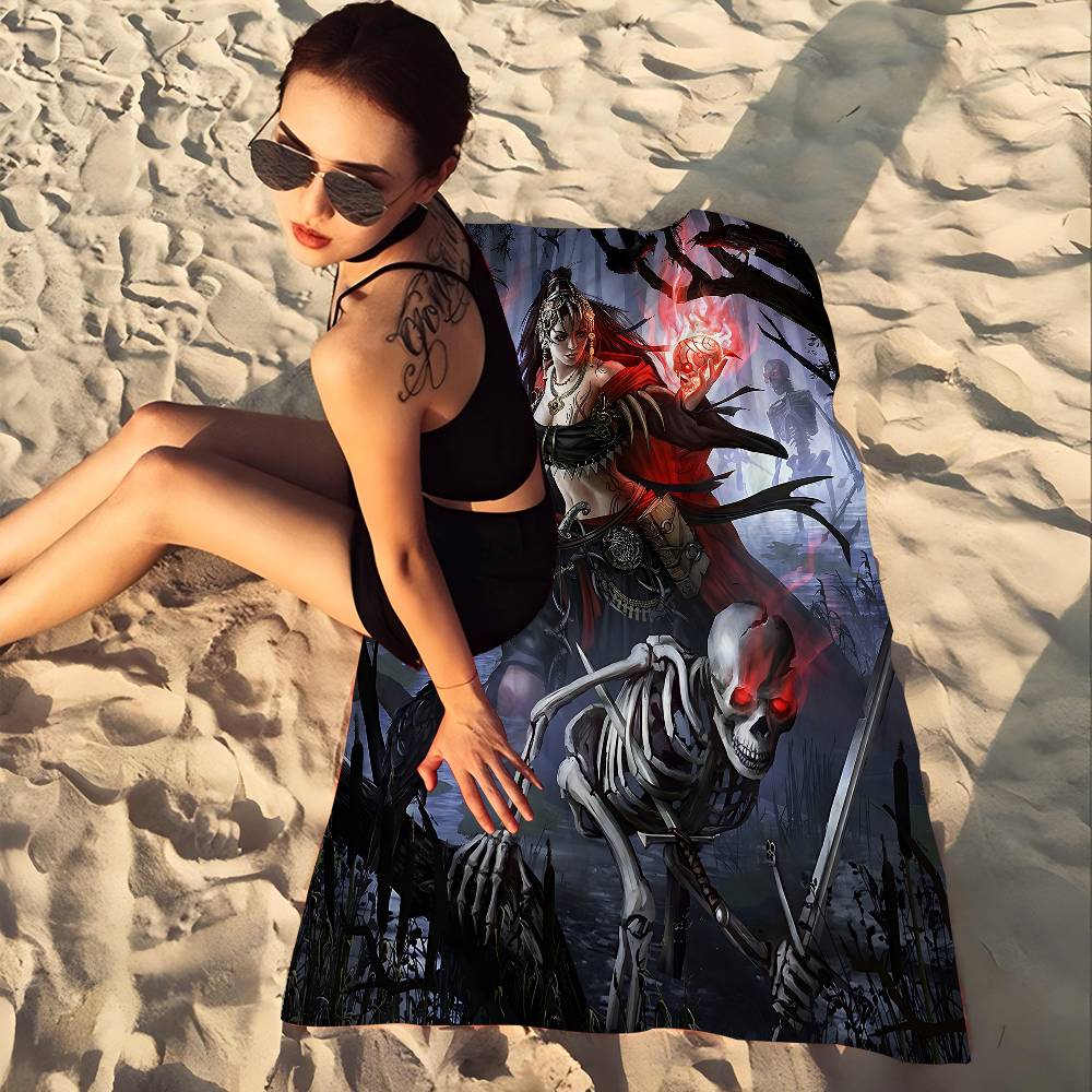 Game Path Of Exile Beach Towel Colorful Bath Towels For Girl Microfiber Quick Dry Sand Free Beach Yoga Spa Gym Pool
