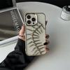For iPhone 16 Pro Max Case Electroplated TPU Phone Shell Hollow Heat Dissipation Fish Bone Design
