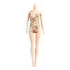 Soft Cloth Fashion Doll Beachwear Floral Print Doll Swimwear Doll Swimsuit Clothes  Doll Dress Up