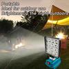 Cordless 4 inch LED Light Portable Outdoor Spotlight USB Lamp Emergency Flashlight For Makita 18V Lithium Battery(No Battery)
