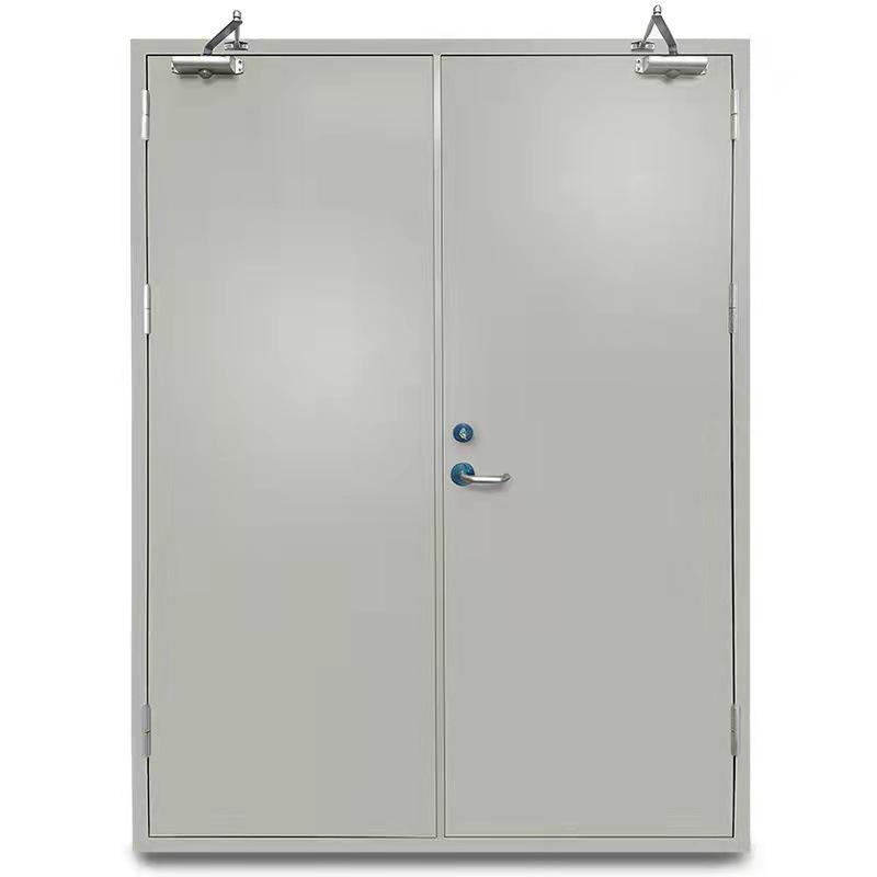 Class A Double Leaf Steel Fire Doors for Electrical Rooms and Pipe Shafts: Installation and Measurements