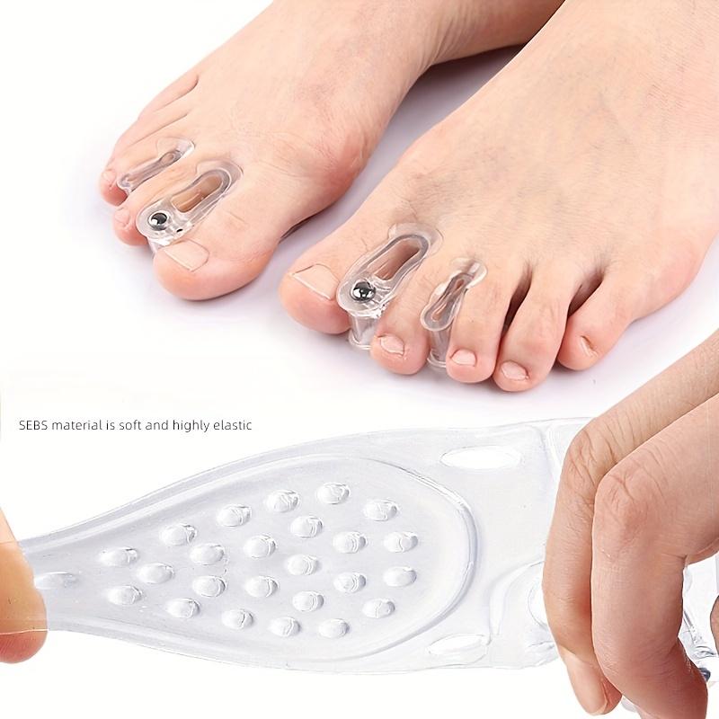 1 Pair Silicone Toe Separator Splints with Magnetic Closure Adjustable, Unisex for Sports, Comfortable Fit, Toe Separators for Sport