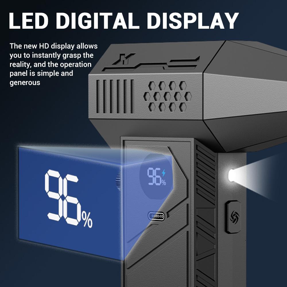 C6/C6Pro Mini Air Blower 350000RPM Brushless Motor Powerful Dust Blower Display LED Lighting Portable Rechargeable Turbo Fan Jet