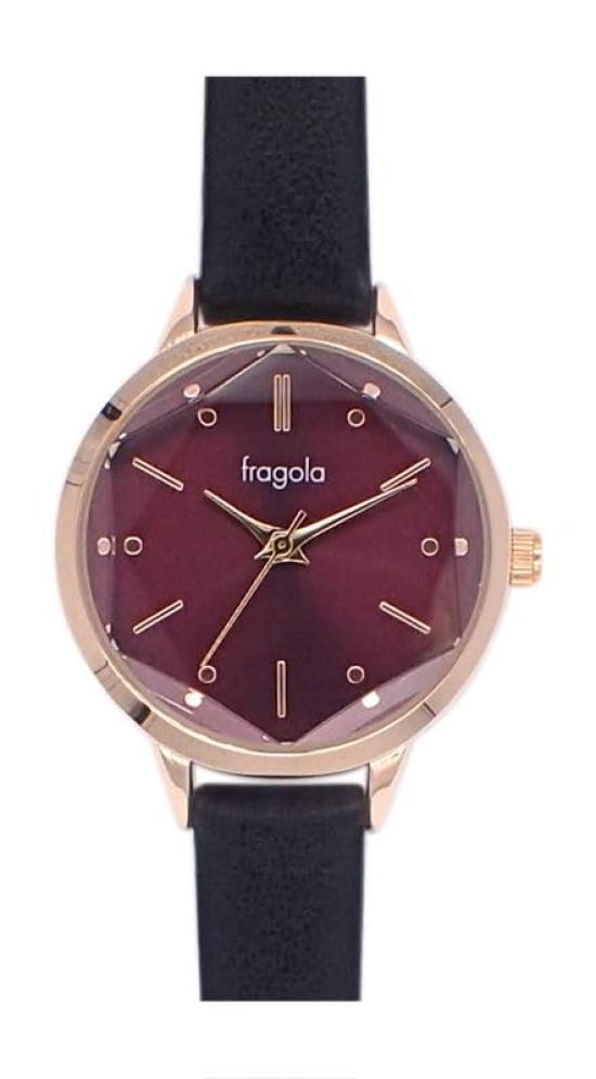 

[Follow] Watch Fragola Cut Glass Watch H04321A-1 BK Women s Black