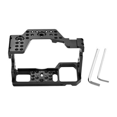 Camera Cage Aluminum Alloy Video Cage Replacement for Sony A7M3 A7R3 A9 Mirrorless Camera with Cold