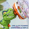 Automatic Dinosaur Bubble Gun Electric Soap Bubble Blowing Hand-Held Fan Soap Machine Outdoor Kid Toy Children Birthday Gift