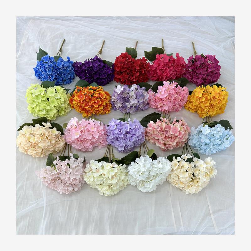 English Romantic Wedding Hydrangea Wall Decor With Silk Flowers For Venue And Home Ambience