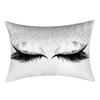 30*50cm Skinnende Øyevipper Putetrekk for Hjem Sofa Seng Bil Midjepute (O)