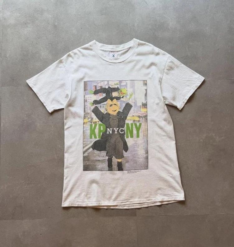 Vinatge 90s The Muppet Kermit & Piggy NY Tee S