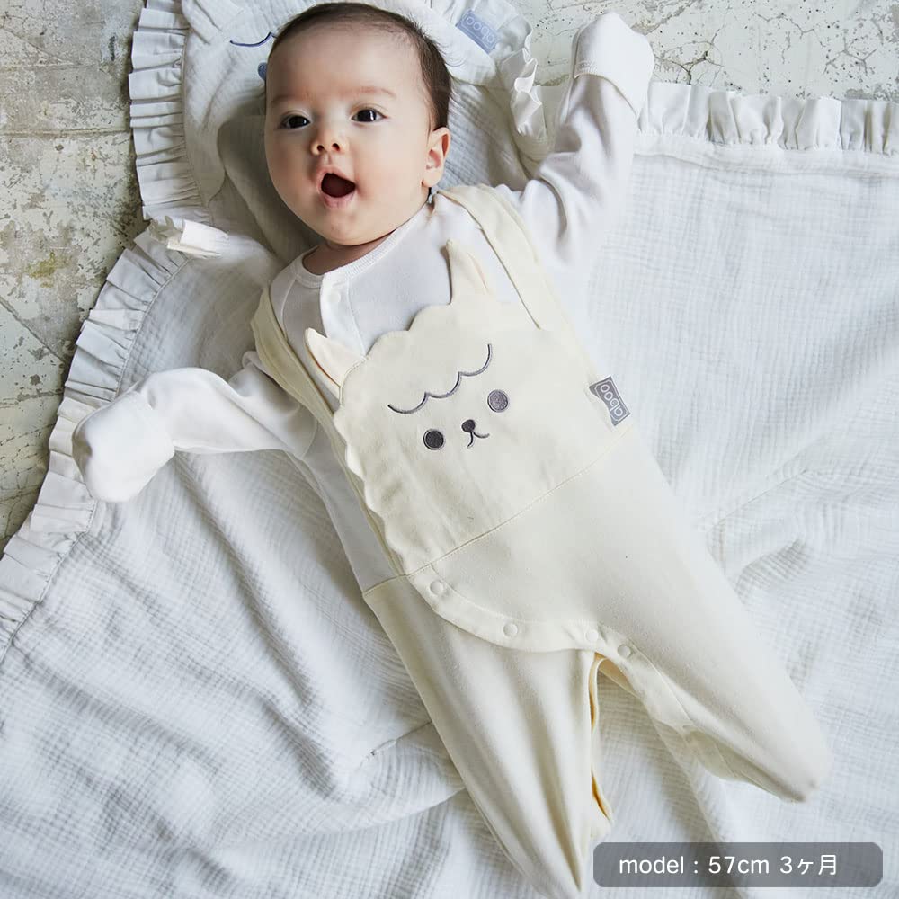 Abu 2way All Dress All Coverall Crotch Snap Replacement Animal Motif Scratch Prevention Cotton Boxed Baby Clothes Newborn Baby Gift Gift [aboo] 100%
