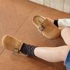 Kids' Genuine Leather Birkenstock Slippers 2025 Spring/Autumn Unisex Matte Leather Casual Shoes