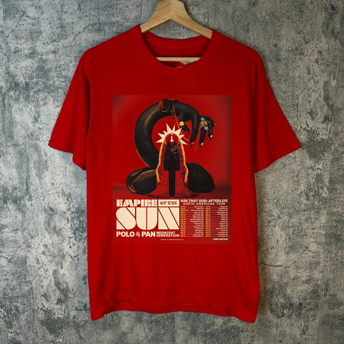 Empire of the Sun Ask That God Afterlife Tour T Shirt Full Size S-5XL XXXXL