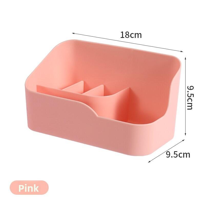 

Зеркальный Разделенный Настольный Простой Студенческое Общежитие Канцелярские Товары, Мелочи и Косметика Коробка для Хранения розовый