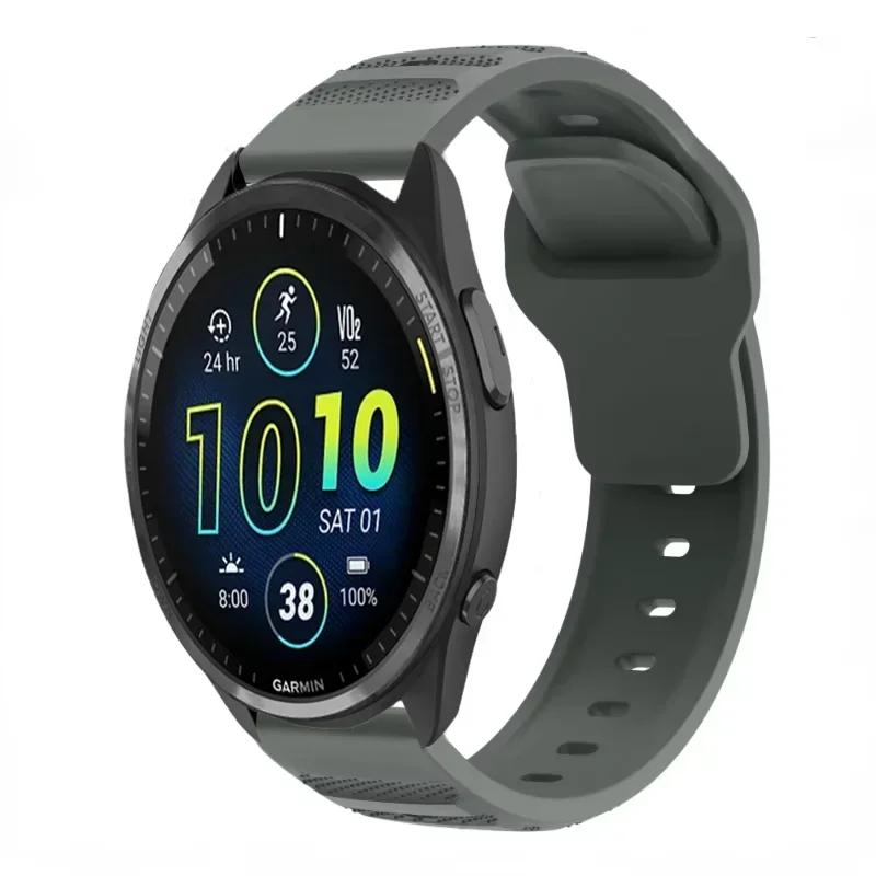 Силиконовый ремешок 20/22 мм для Garmin Active 5/Vivoactive 5/Venu 3 Дышащий браслет для Garmin Forerunner 965 265 165 55 955 Ремень