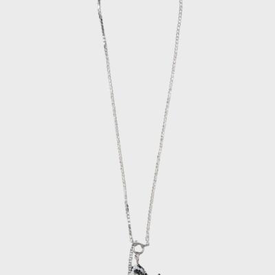 Eireve JEWEL CHAIN LONG NECKLACE WITH DALMATIAN PUPPY