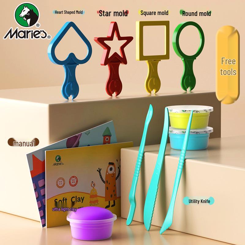 Mali Brand 36-Color Non-Toxic Space Clay for Kids - Super Light and Ideal for Kindergarten Activities