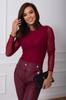 Blake Tulle Blouse - Burgundy S/M