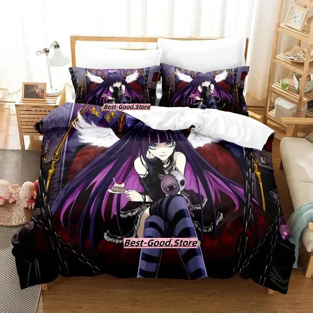 New Anime Panty Stocking Bedding Set Duvet Cover Sheet Printed Bed Set Pillowcase Bed Full Queen King Size Comforter Bedroom