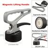 Set Mânere Magnetice de Ridicare Heavy-Duty Magnet Puternic de Neodim pentru Transport Ușor al Obiectelor Metalice, Cuie & Cuțite(50 kg)
