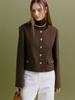 MOAT Classic Button Tweed Jacket (Wood Brown)