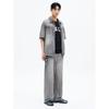 Vintage Washed Wide Denim Pants Gray