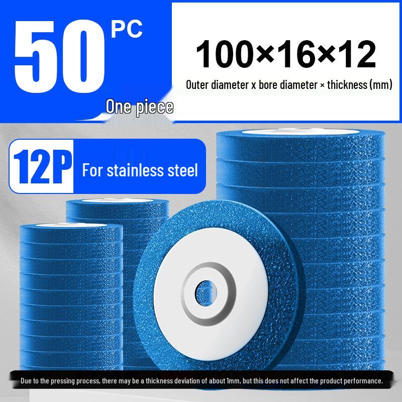 Great White Shark Stainless Steel Polishing Pad - Nylon Fiber Wheel for Angle Grinder Rust Removal