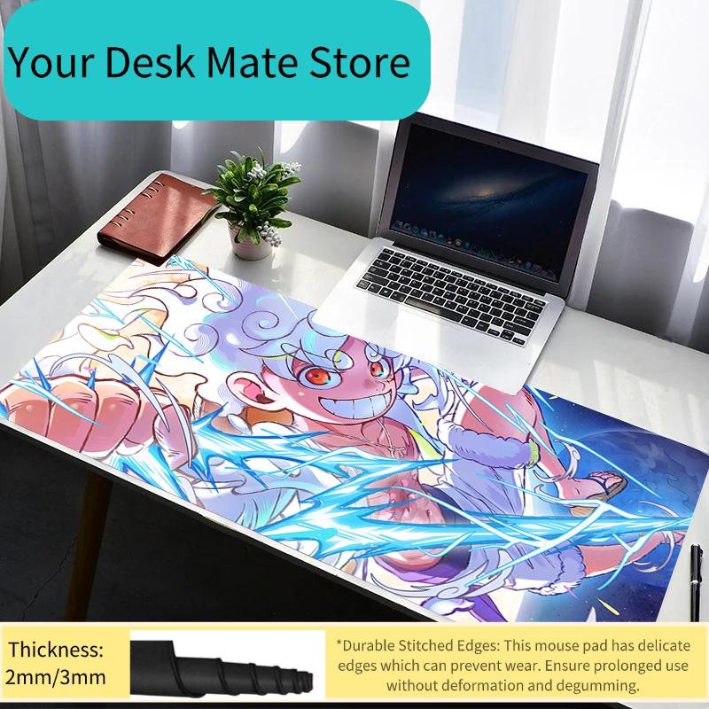 Mouse Pad PC Non Slip Rubber HD Mousepad Laptop Gamer Cabinet Keyboard Pad One Piece Luffy Office Computer Gaming Desk Mouse Mat