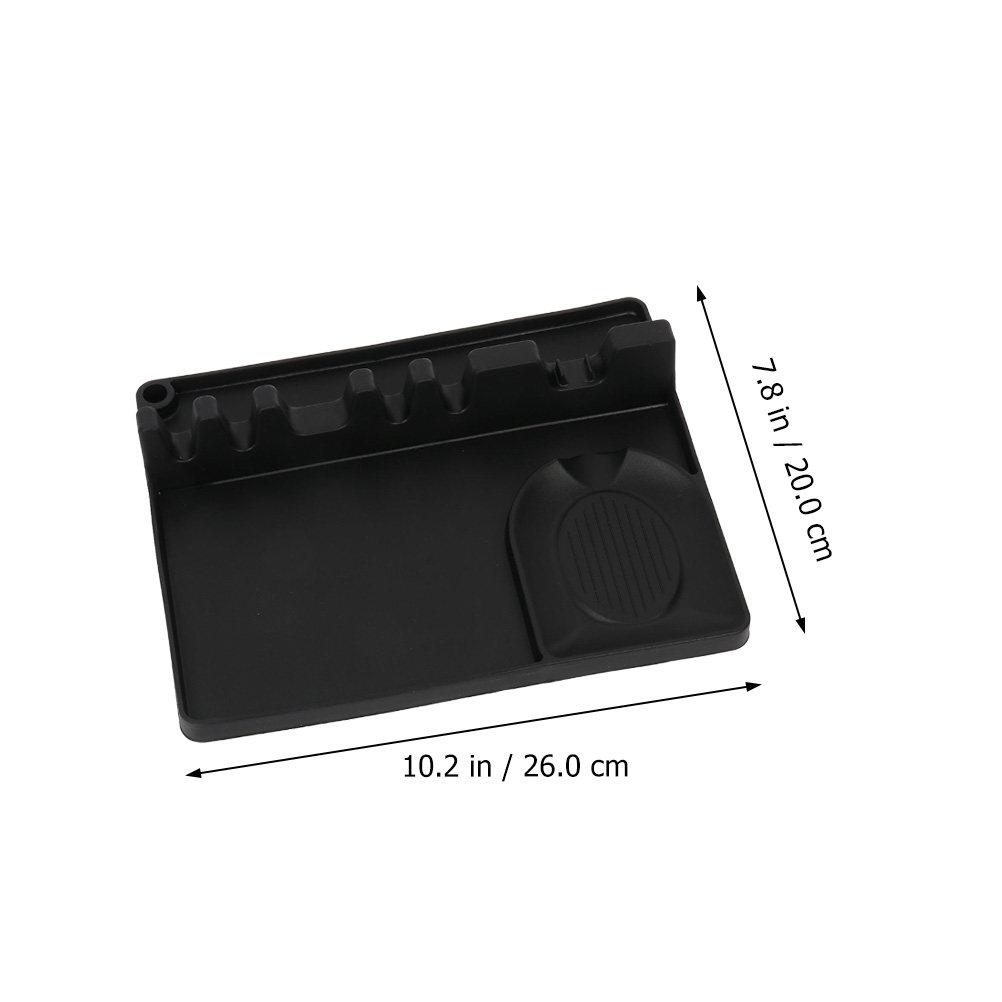 1Pcs Silicone Spoon Rest Multipurpose Cutlery Rack Ladle Storage Holder Non-Slip Kitchen Utensil Organizer Rolling Pin Storage