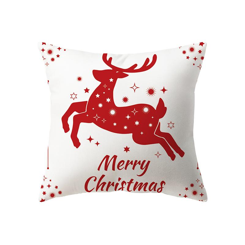 Рождественская тема Рождественские украшения наволочка с принтом домашняя гостиная украшение для дивана полиэстеровая подушка наволочка 40X40CM 544₽