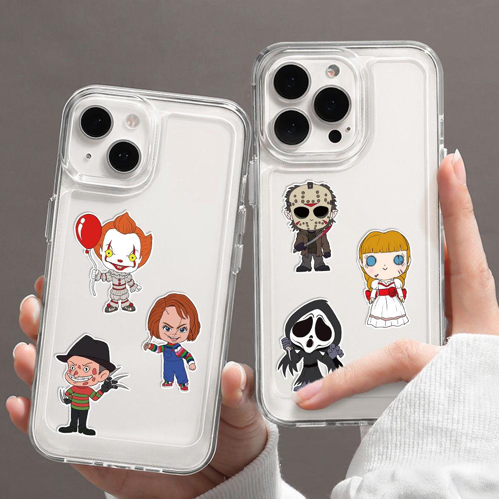 Toy Puzzle Cartoon Horror Movie Characters Halloween Make A Face Sticker Handicraft Waterproof Sticker