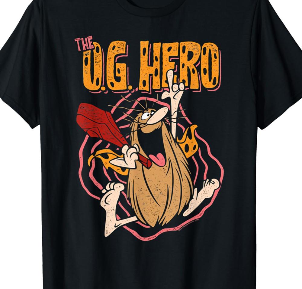 Captain Caveman cartoon black Tshirt Unisex All sizes S to 5Xl Unisex T-Shirt L