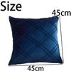 Luxury Velvet Cushion Cover Soft Throw Cushion Cover Double-line Grid Pillowcase  Bedroom