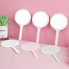 Durable Diy Makeup Mirror Handheld Small Round Handheld Mirror Anti-Fall With Handle Portable Mirror Home