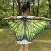Boys Girls Shawl Butterfly Wing Dancing Party Photo Fairy Cosplay Accessory Christmas Halloween Dress up Cape Coverups