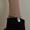 Hip Hop Trend Pendant Bracelet Double Layer Stackable Bangle Women Men Minimalist Niche Pendant Party Jewelry Gifts