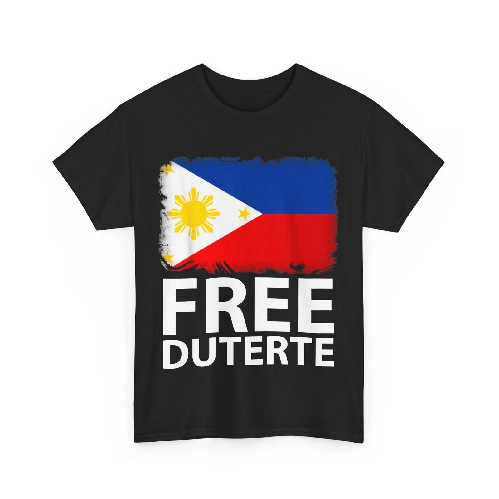 Rodrigo Digong Duterte Shirt, Free Duterte Philippines Flag T shirt M