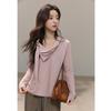 Women's Ribbon Cowl Neck Knit Top