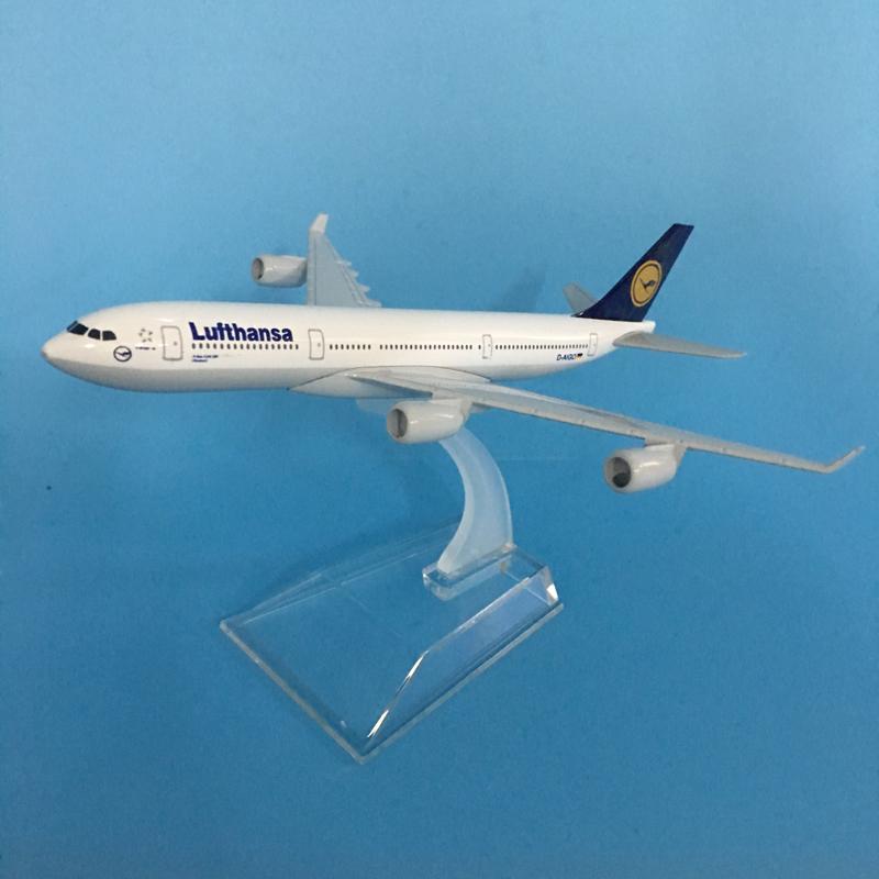 1/400 16cm Lufthansa Airbus A340 Flugzeugmodell Flugzeugmodell Airbus Flugzeugmodell Diecast Metall Flugzeuge Flugzeug Spielzeug