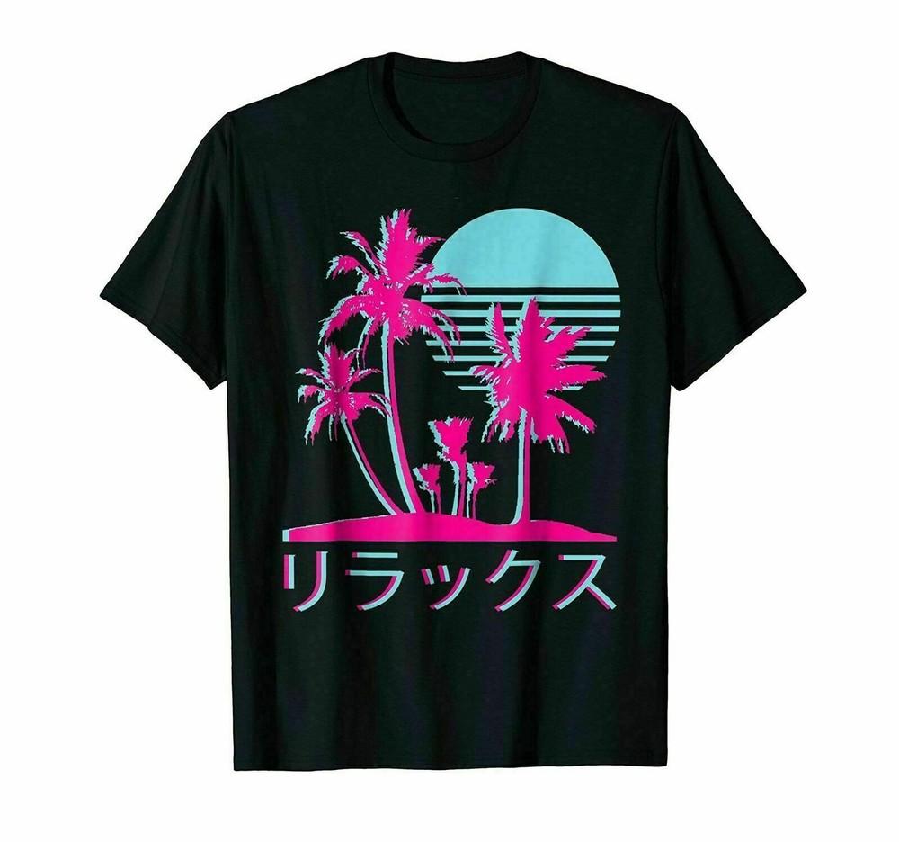 T-shirt Vaporwave Estetica Retrò Anni '80 Anni '90 Otaku Maglietta Vintage Uomo Unisex Maglietta Grafica