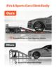 Air Portable Car Lifts 2PCS, 5 Ton Capacity, 320 Mm Max Height, Pneumatic Ramp Jacks with Airbags, Wheel Chocks, Extension Ramps, Heightened Columns,