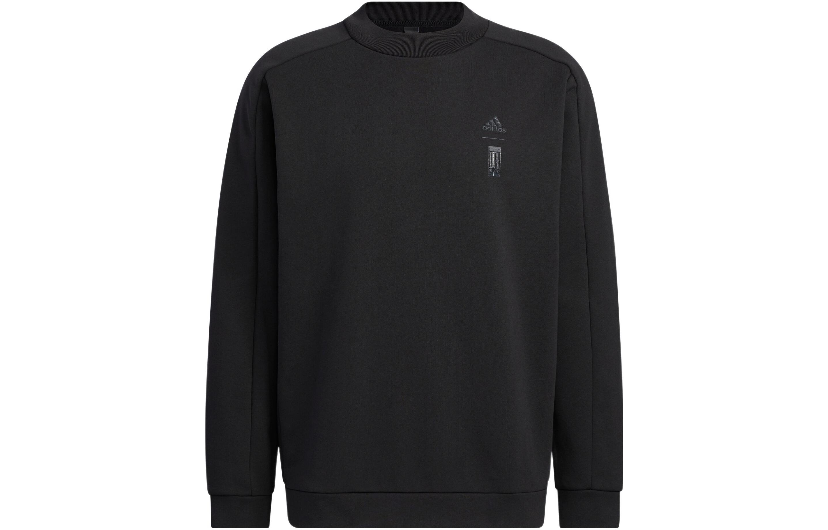 Adidas Sweatshirts Men s Black Crew Neck Moderate Regular HN8966 XL