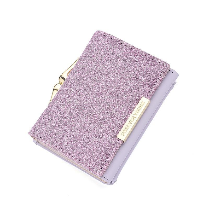 Gradual change color fleece leather wallet leather soft face wallet OEM buckle zipper money bag wallets 135953cm 3178₽