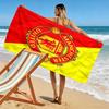 Round MUFC Rug Print Beach Towel, Large Soft Quick Dry Towel for Beach Camping Swimming