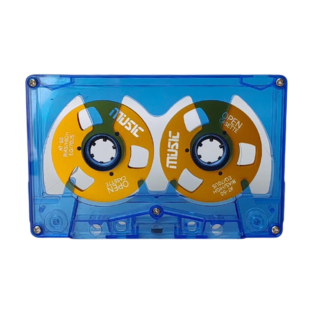 Collectible Open Frame Metal Cassettes 45Minutes Double Side Blank Cassettes Tape Premium Audios Claritys Creative Projects