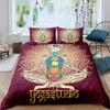 Bohemian King Queen Duvet Cover Yoga Comforter Cover Chakra Meditation Hamsa Eye Bedding Set Exotic Boho Polyester Quilt Cover