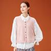 DIMANAF 2026 Autumn Women Sleeveless Vest Sweaters Knitting Buttons Casual Style Loose Sweater
