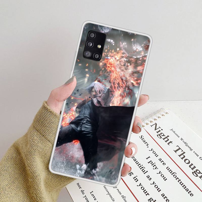 Cool Devil Game Phone Case For Samsung Galaxy S9 S10 Plus S10E S20FE A71 A51 A21S Clear Silicone Transparent Phone Cover