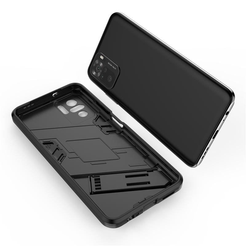 Coque Magnétique Anti-choc Pour Xiaomi Poco M5S – Noire Avec Anneau – étui Robuste