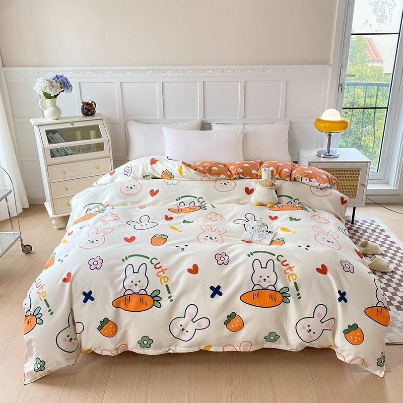 1pc 100% Pure Cotton Duvet Cover Queen/King Size Striped Quilt Cover for Double Bed housse de couette Single Bed Cover for Kids
